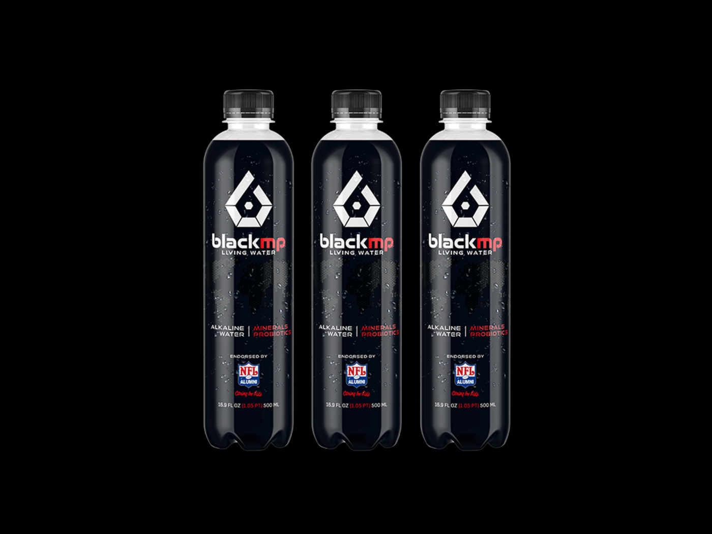 Blackmp living water bottles
